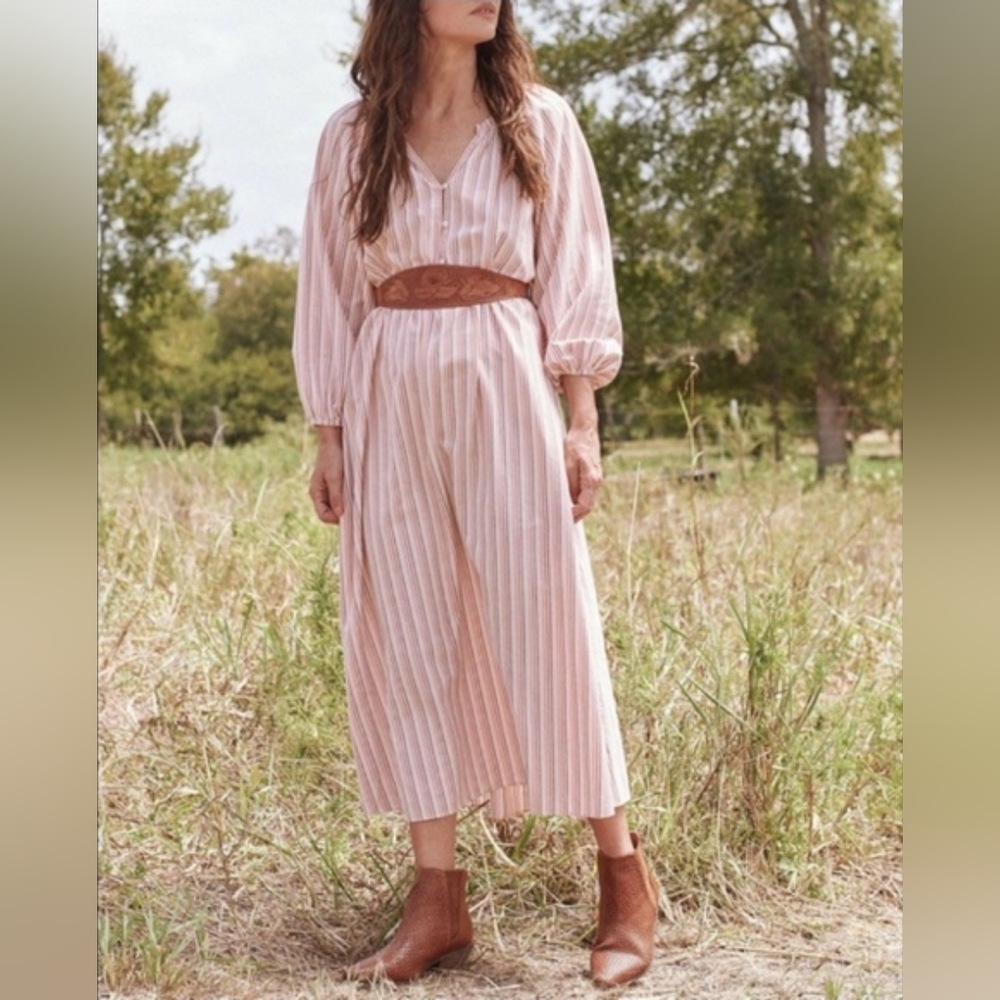 The GREAT. the derby dress in sunset stripes, 0 ( small )